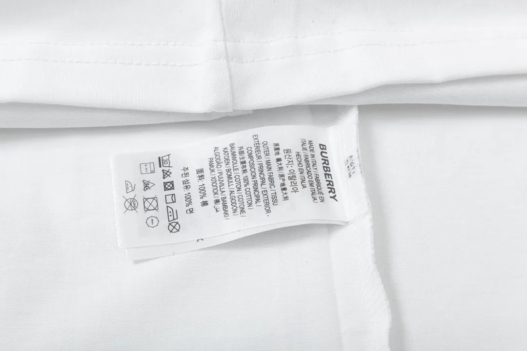 BURBERRY 🪡 Logo Classic ， Retro Same Style T 260 Versatile : White Size：XS~L